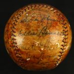 1928 New York Yankees World Series Champions Team Signed OAL Johnson Baseball w/ 27 Signatures Including Babe Ruth, Lou Gehrig, Leo Durocher & More (PSA/DNA)