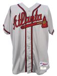 2003 John Smoltz Atlanta Braves Game Worn Road Jersey (MEARS LOA)