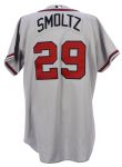 2003 John Smoltz Atlanta Braves Game Worn Road Jersey (MEARS LOA)
