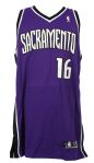 2005-06 Peja Stojakovic Sacramento Kings Game Worn Road Jersey (MEARS LOA)