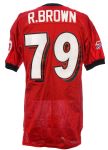 1998 Ruben Brown Buffalo Bills Game Worn AFC Pro Bowl Jersey (MEARS LOA)