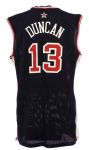 2000 Tim Duncan San Antonio Spurs USA Basketball Game Worn Jersey (MEARS LOA)