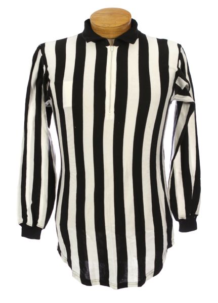 1960s circa Sand Knit Football Referee Jersey (MEARS LOA)