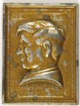 1926 circa Will Rogers "I Never Met A Man I Didnt Like" 3 1/4" x 4 1/4" Embossed Display 
