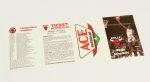 1985-86 Michael Jordan Chicago Bulls Unfolded Pocket Schedule Offerer