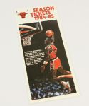 1984-85 Michael Jordan Chicago Bulls Season Ticket Brochure