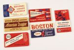 1953-55 Baseball Pocket Schedule Collection - Lot of 6