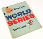 1958 Milwaukee Braves New York Yankees County Stadium World Series Game 6 Unscored Program
