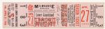 1956 (April 27) Milwaukee Braves Milwaukee County Stadium Exhibition Game Ticket