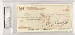 1980 Sammy Davis Jr. The Rat Pack Signed Check (PSA/DNA Slabbed)