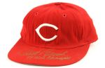 1970-75 circa Johnny Bench Cincinnati Reds Signed Game Worn Cap (MEARS LOA/JSA)