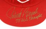 1970-75 circa Johnny Bench Cincinnati Reds Signed Game Worn Cap (MEARS LOA/JSA)