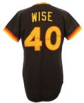 1982 Rick Wise San Diego Padres Game Worn Road Jersey (MEARS LOA)