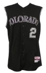 2012 Troy Tulowitzki Colorado Rockies Game Worn Alternate Jersey Vest (MEARS LOA)