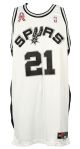 2001-02 Tim Duncan San Antonio Spurs Game Worn Home Jersey (MEARS LOA)