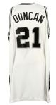 2001-02 Tim Duncan San Antonio Spurs Game Worn Home Jersey (MEARS LOA)
