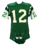 1970-73 Joe Namath New York Jets Home Game Worn Jersey w/ Exceptional Provenance (MEARS A10) Possibly His Last Durene Jersey!!