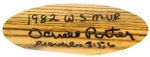 1980-83 Darrell Porter Royals/Cardinals Signed Louisville Slugger Professional Model Game Used Bat (MEARS LOA/JSA)