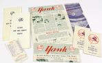 1950s New York Yankees Ephemera Lot – Letters, schedules (8) 