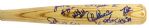 1998-99 Detroit Tigers Team Signed Louisville Slugger w/ 22 Signatures (JSA)