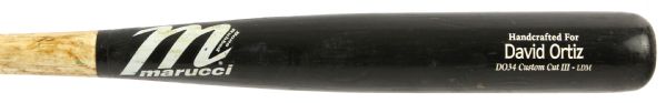 2010 circa David Ortiz Boston Red Sox Marucci Professional Model Game Used Bat (MEARS LOA/Carlos Pena LOA)
