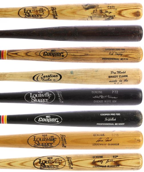1980s-2000s Game Used & Signed Professional Model Bat Collection - Lot of 21 w/ Eric Daivs, Tim Raines, Larry Walker & More (MEARS LOA/JSA)