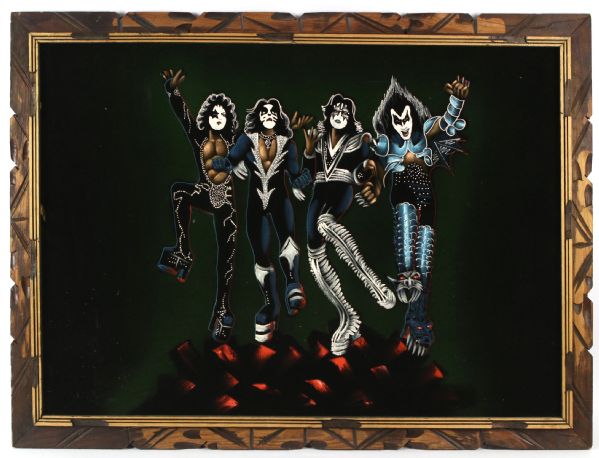 1976 Kiss Destroyer 30x40 Velvet Oil Painting 