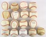 1950s-2000s Signed Baseball Collection - Lot of 17 w/ Joe Morgan, Pete Rose, Cecil Cooper, Gorman Thomas & More (MEARS LOA)