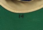 1964 Ernie Banks Chicago Cubs Game Worn Cap (MEARS LOA)