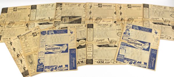 1930s-40s New York Giants Polo Grounds Scorecard Collection - Lot of 15