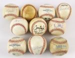 1990-2006 Game Used Major League Baseball Collection - Lot of 12 w/ Mark Teixeira HR Baseball  (MEARS LOA)