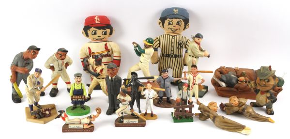1960s-2000s Baseball Statue & Figurnine Collection - Lot of 22 