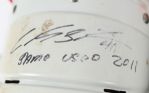 2011 Carlos Santana Cleveland Indians Signed Game Used Catcher's Equipment - Lot of 5 w/ Glove, Shin Guards, Chest Protector & Mask (MEARS LOA/JSA)