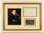 1867 Queen Victoria Signed 19" x 24" Framed Display (PSA/DNA)