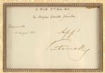 1867 Queen Victoria Signed 19 x 24 Framed Display (PSA/DNA)