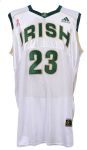 2003 LeBron James St. Vincent St. Mary Fighting Irish Sage Pango Tournament Uniform (MEARS LOA)