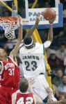 2003 LeBron James St. Vincent St. Mary Fighting Irish Sage Pango Tournament Uniform (MEARS LOA)
