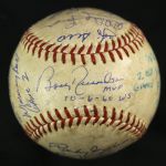 1960 (October 6) Pittsburgh Pirates New York Yankees Multi Signed ONL Giles Forbes Field World Series Game Used Baseball w/ 15 Signatures Including Berra, Ford, Groat & More (MEARS LOA/JSA)
