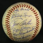 1960 (October 6) Pittsburgh Pirates New York Yankees Multi Signed ONL Giles Forbes Field World Series Game Used Baseball w/ 15 Signatures Including Berra, Ford, Groat & More (MEARS LOA/JSA)