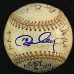 1974 (October 6) Ron Cey Los Angeles Dodgers Signed ONL Feeney NLCS Game Used Home Run Baseball (MEARS LOA/JSA)