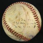 1941 (April 16) Phil Rizzuto New York Yankees Signed OAL Harridge Yankee Stadium Game Used Baseball (MEARS LOA/JSA)