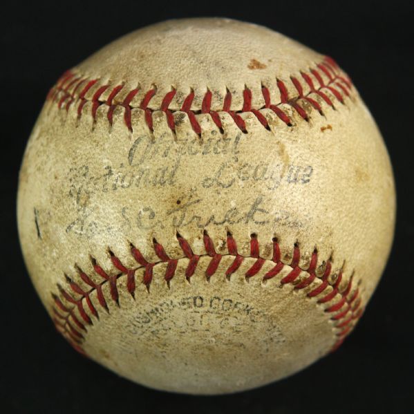 1936-40 circa ONL Frick Game Used Baseball (MEARS LOA)