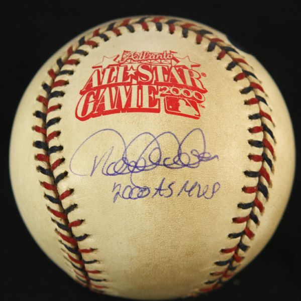 2000 Derek Jeter New York Yankees Single Signed OASG Selig Turner Field All Star Game Used Baseball (MEARS LOA/JSA)