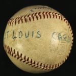 1958 (June 29) Stan Musial St. Louis Cardinals Single Signed ONL Giles Connie Mack Stadium Game Used Baseball (MEARS LOA/JSA)