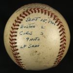 1947 (September 15) Chicago Cubs Boston Braves Wrigley Field ONL Frick Game Used Baseball (MEARS LOA)