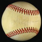 1985-89 Hulk Hogan World Wrestling Heavyweight Champion Single Signed OAL Brown Baseball (JSA)