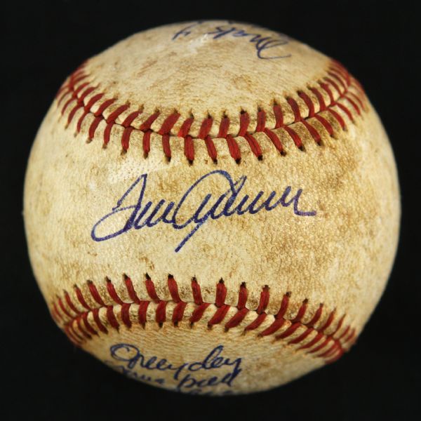 1971 (April 6) Tom Seaver New York Mets Single Signed ONL Feeney Shea Stadium Game Used Baseball (MEARS LOA/JSA)