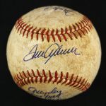 1971 (April 6) Tom Seaver New York Mets Single Signed ONL Feeney Shea Stadium Game Used Baseball (MEARS LOA/JSA)