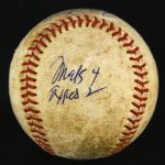 1971 (April 6) Tom Seaver New York Mets Single Signed ONL Feeney Shea Stadium Game Used Baseball (MEARS LOA/JSA)