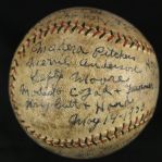 1933 (May 14) Madera Westport Minor League/College/Barnstorming Game Used Wilson Baseball (MEARS LOA)